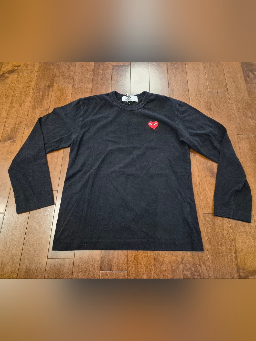 Comme des Garcons women's long sleeve black top in size medium